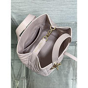 Dior Medium Toujours Vertical Tote Bag Light Pink 20x22x18.5cm - 4