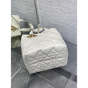 Dior Medium Toujours Vertical Tote Bag White 20x22x18.5cm - 6