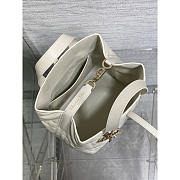 Dior Medium Toujours Vertical Tote Bag White 20x22x18.5cm - 5