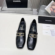 Chanel Moccasins Calfskin Black Loafers  - 3