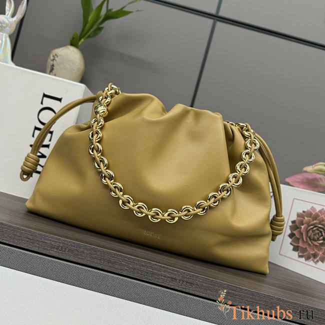 Loewe Large Flamenco Bag Brown 41x9x26cm - 1