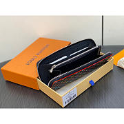 Louis Vuitton LV Black Multicolor Zippy Wallet 20x9x2cm - 2