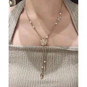 Chanel Long Necklace Gold 02 - 4