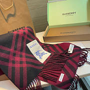 Burberry Classic Check Cashmere Scarf 192x32cm - 4