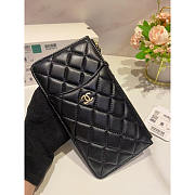 Chanel Phone Wallet Lambskin Black 19x11x2cm - 5