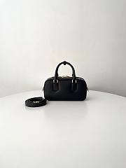 Miu Miu Arcadie Leather Bag Black 22x10.5x7.5cm - 4