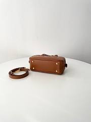 Miu Miu Arcadie Leather Bag Brown 22x10.5x7.5cm - 2