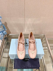 Prada 35mm Buckle Leather Pumps Pink  - 1