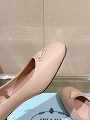 Prada 35mm Buckle Leather Pumps Pink  - 3