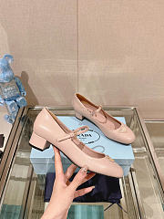 Prada 35mm Buckle Leather Pumps Pink  - 2