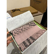 Burberry Reversible Check Cashmere Scarf Pink 190x30cm - 3