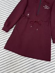 Dior Red Hoodie Dress - 2