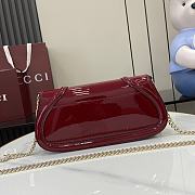 Gucci Blondie Small Shoulder Bag Red Patent 29.5x12.5x7cm - 5