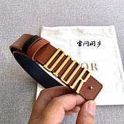 Dior D-Fence Reversible Belt Brown 3cm - 4