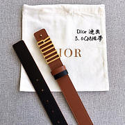 Dior D-Fence Reversible Belt Brown 3cm - 3