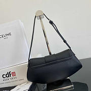 Celine Teen Polly Supple Black Calfskin 29.5x14.5x3cm - 6