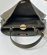 Fendi Peekaboo Soft Large Green Leather Bag 40.5x13x28cm - 3