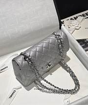 Chanel Flap Bag Caviar Silver 23cm - 6