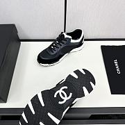 Chanel Navy Blue Black Sneaker - 5