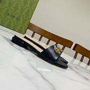 Gucci Women's Double G Slide Black Sandal - 4