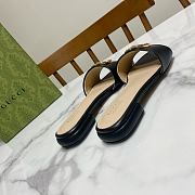 Gucci Women's Double G Slide Black Sandal - 3