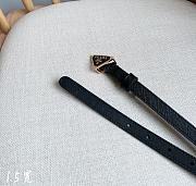 Prada Saffiano Black Gold Belt 2cm - 2