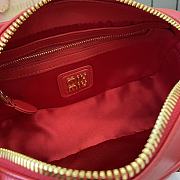 Miu Miu Arcadie Nappa Leather Red 22x10.5x7.5cm - 3