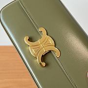 Celine Triomphe Armpit Bag Green 20x10x4cm - 2