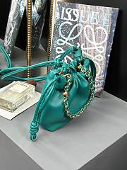 Loewe Mini Flamenco Clutch Bag Blue 23x5.5x17cm - 4