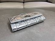Dior Miss Caro Top Handle Pouch Silver 24x12x4cm - 4