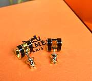 Hermes Black Earrings  - 4