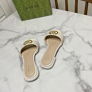 Gucci Women's Double G Slide White Sandal - 3