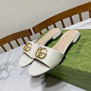 Gucci Women's Double G Slide White Sandal - 4