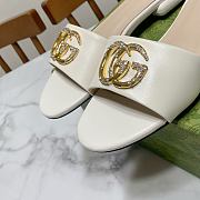 Gucci Women's Double G Slide White Sandal - 5
