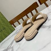 Gucci Women's Double G Slide Beige Sandal - 4