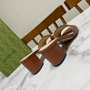 Gucci Brown Sandal Heel 7cm - 4