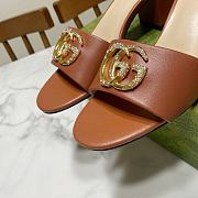Gucci Brown Sandal Heel 7cm - 2