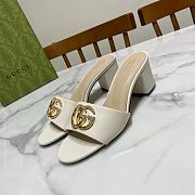 Gucci White Sandal Heel 7cm - 4