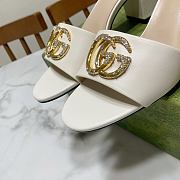 Gucci White Sandal Heel 7cm - 3