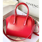 Givenchy Antigona Tote Glazed Mini Red 23x27x13cm - 6