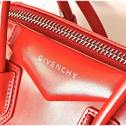 Givenchy Antigona Tote Glazed Mini Red 23x27x13cm - 3