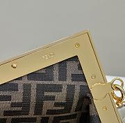 Fendi First Small Leather Light Green Bag 26x18x9.5cm - 6