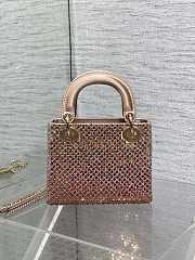 Dior Lady Bag Muticolor 17cm - 5