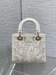 Dior Lady Bag White 20cm - 5
