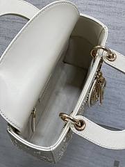 Dior Lady Bag White 20cm - 3