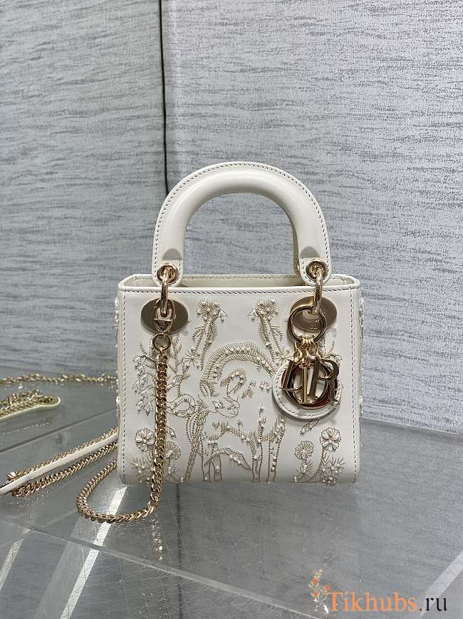 Dior Lady Bag White 17cm - 1