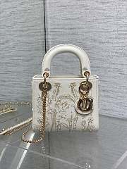 Dior Lady Bag White 17cm - 1