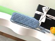 Chanel Vanity Case Blue Denim 17x19.5x5cm - 3