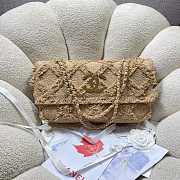 Chanel Flap Bag Crochet Beige 20x22x11cm - 1