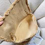 Chanel Flap Bag Crochet Beige 20x22x11cm - 4